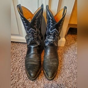 DOUBLE H oil resistant steel toe western boots size 8.5